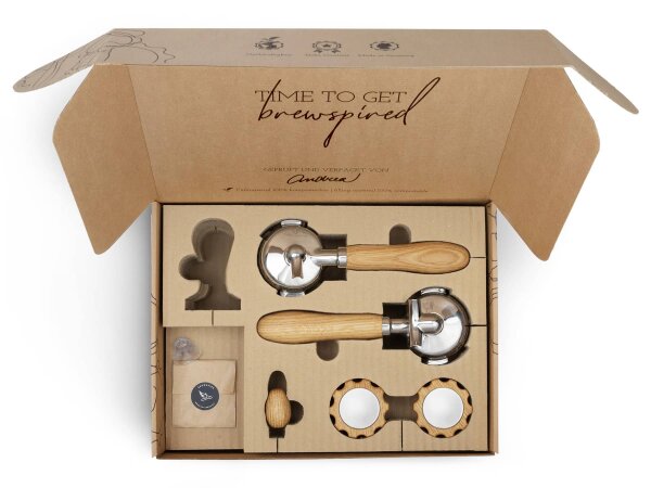 Veredelungsset - für Profitec Maschinen (Holzart: Eichenholz, Maschinentyp: Pro 400, Siebträger: SOLO&DOPPIO, Tamper: ohne Tamper)