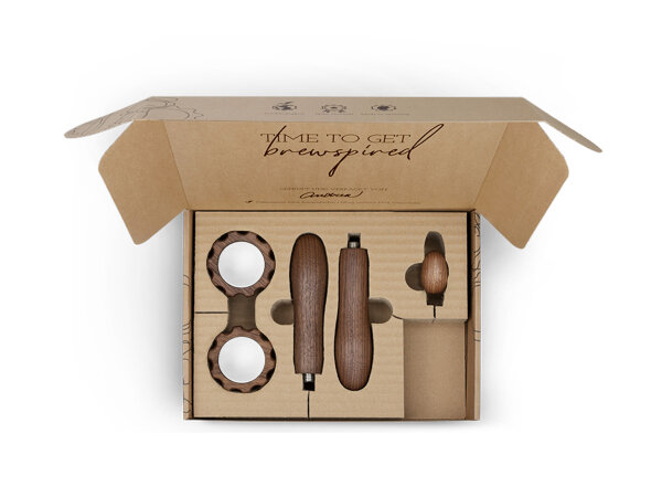 Umrüstset Drehrad (mit Blende) für Lelit Mara/etc. Nussholz