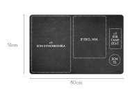 eurista Grundmatte L - schwarz/cognac - wendbar - Update 06/2026