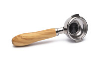 Siebträger Edelstahl Einzelauslauf Olive...